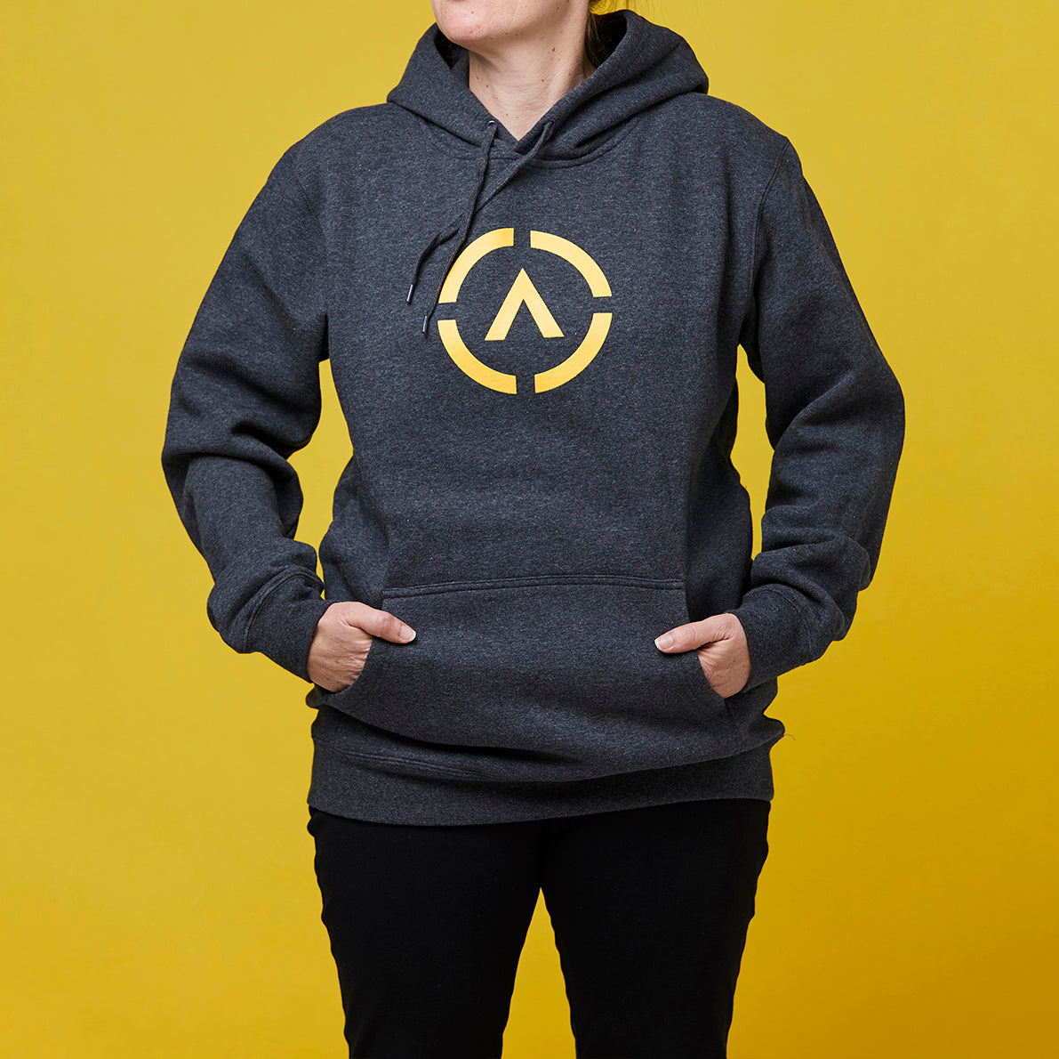 Unisex Circle Hoodie - Asphalt