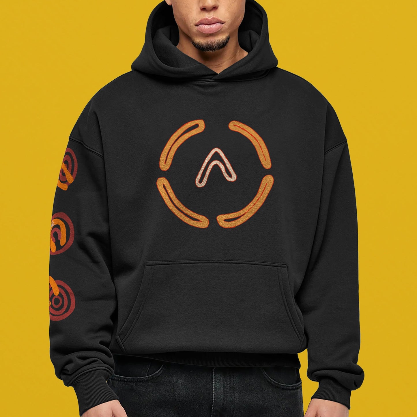 Unisex Cultural Hoodie - Black