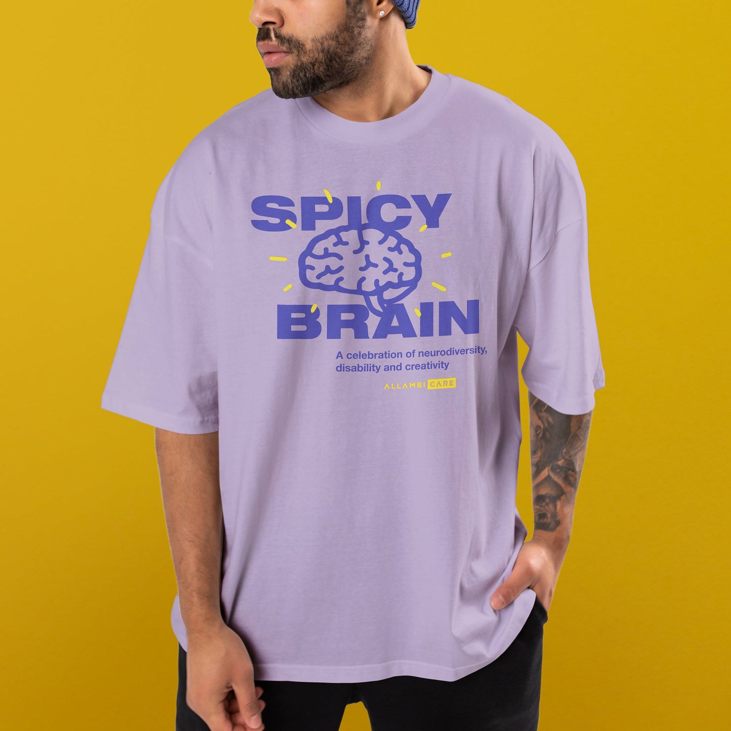 Unisex Spicy Brain Tee - Lavender