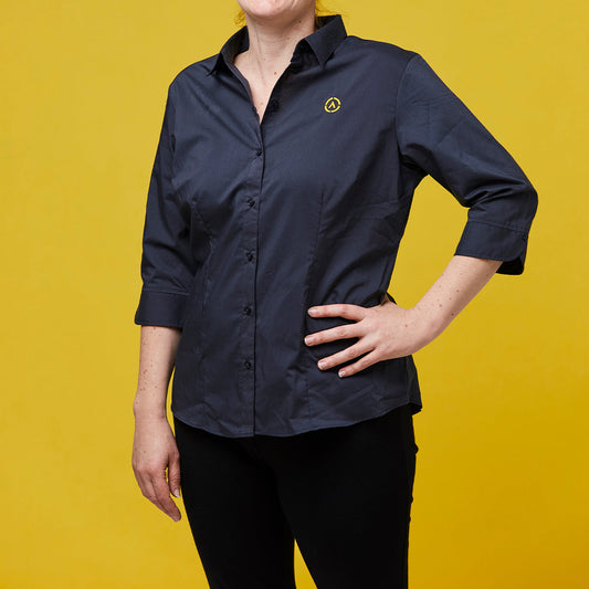 Womens 3/4 Sleeve Shirt - Slate